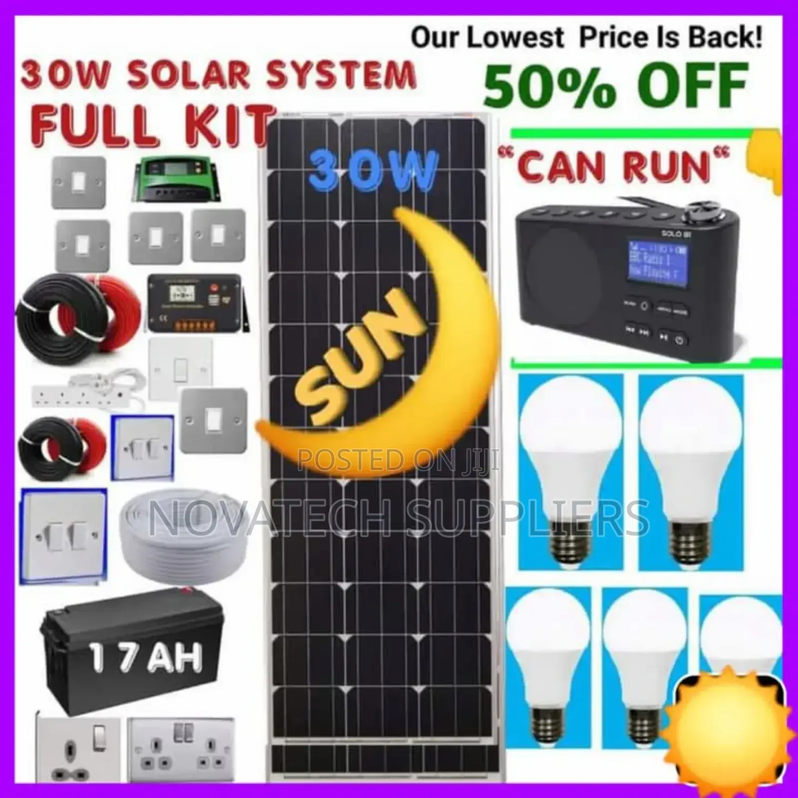 30W Solar Power Full Kit / Nakk Solar