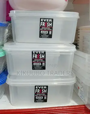 Set of 5 Clear Food Storage Containers