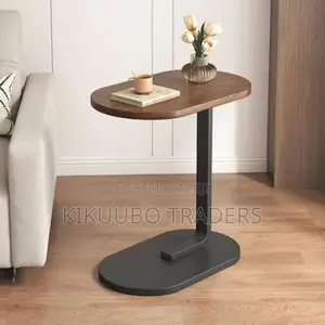 Portable C-Shaped Bedside Coffee Table Decor Table