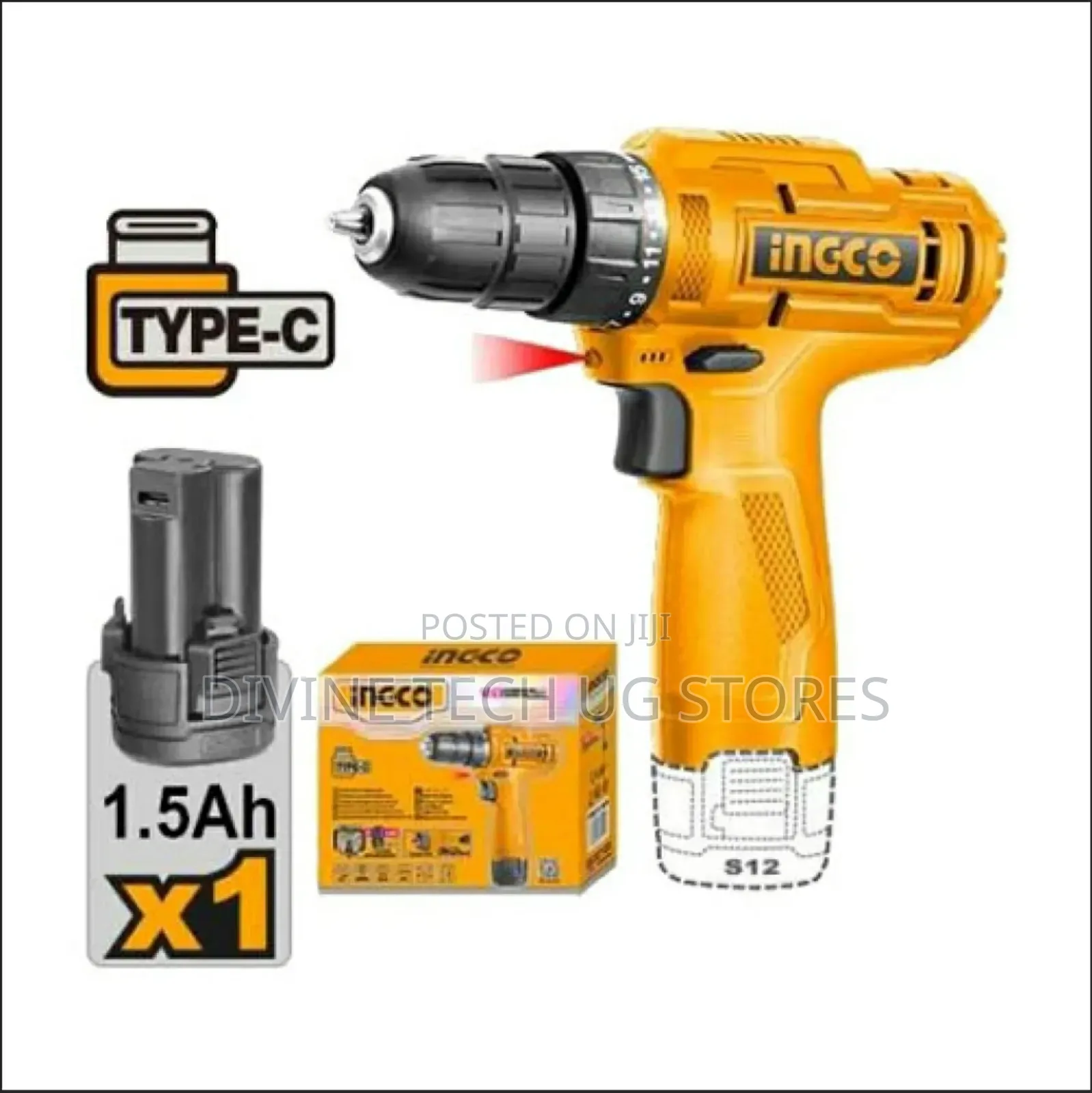 Lithium-Ion Cordless Drill 12v/ Rechargeable Drill