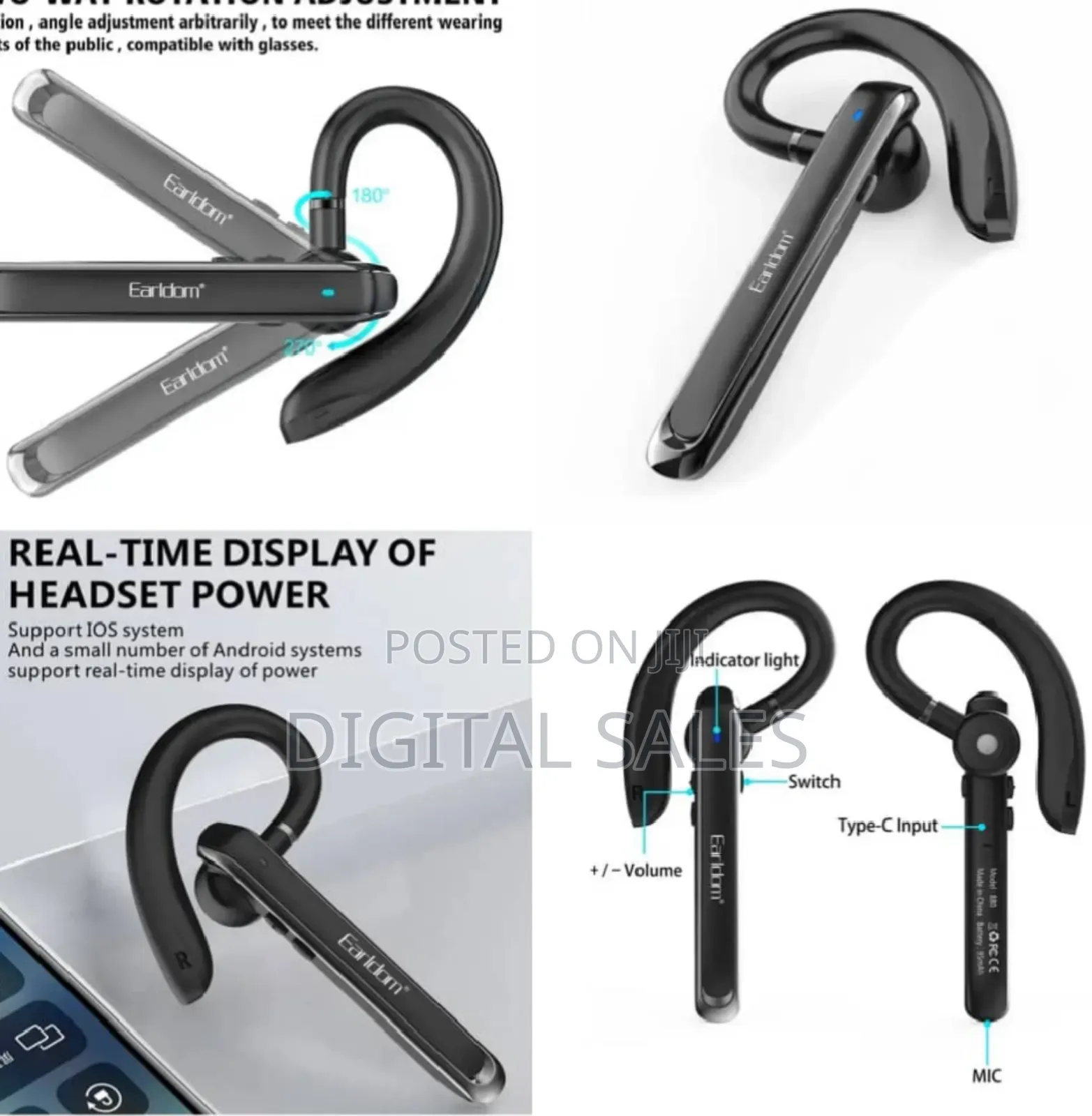New Earldom Wireless Headset / Calls
