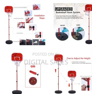 Kids Adjustable Basketball Hoop