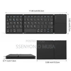 Portable Foldable Keyboard |Wireless/Bluetooth With Touchpad