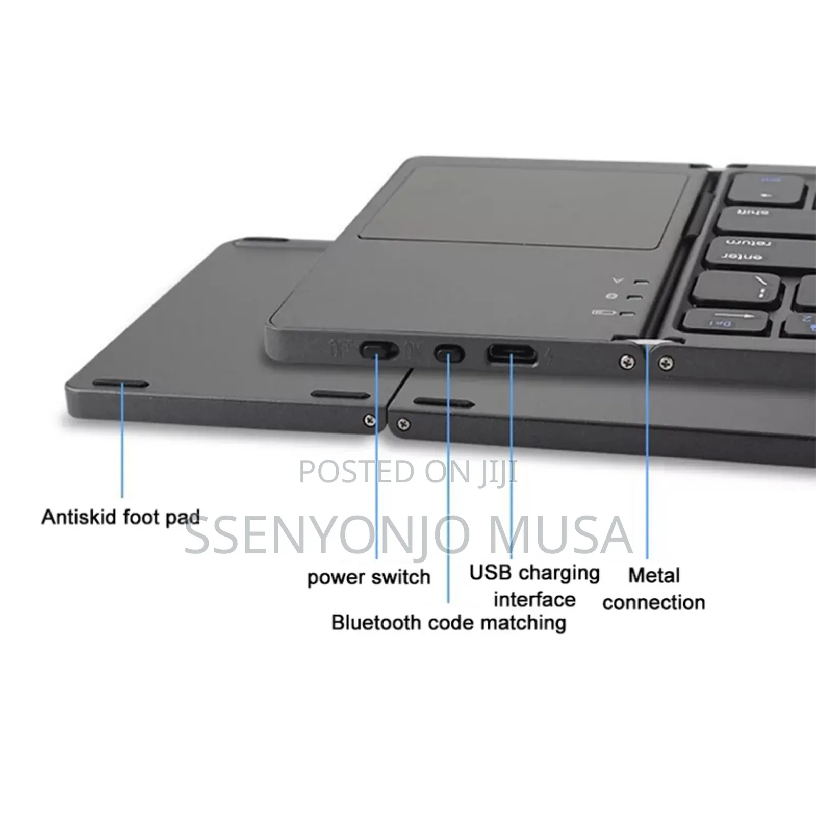 Portable Foldable Keyboard |Wireless/Bluetooth With Touchpad