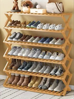 Foldable Wooden Shoe Rack