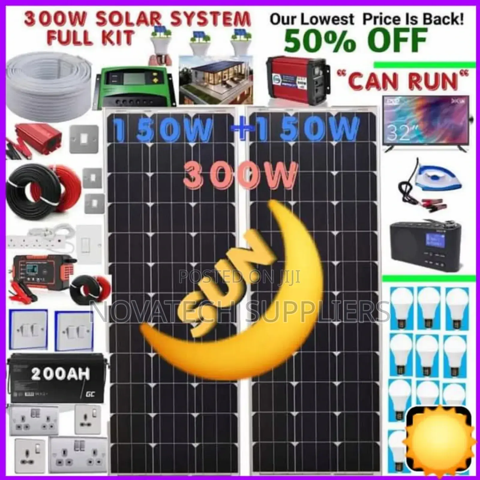 300W Solar Power System Full Package / Hema Solar