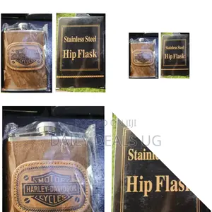 Hip Flask With Leather Cover