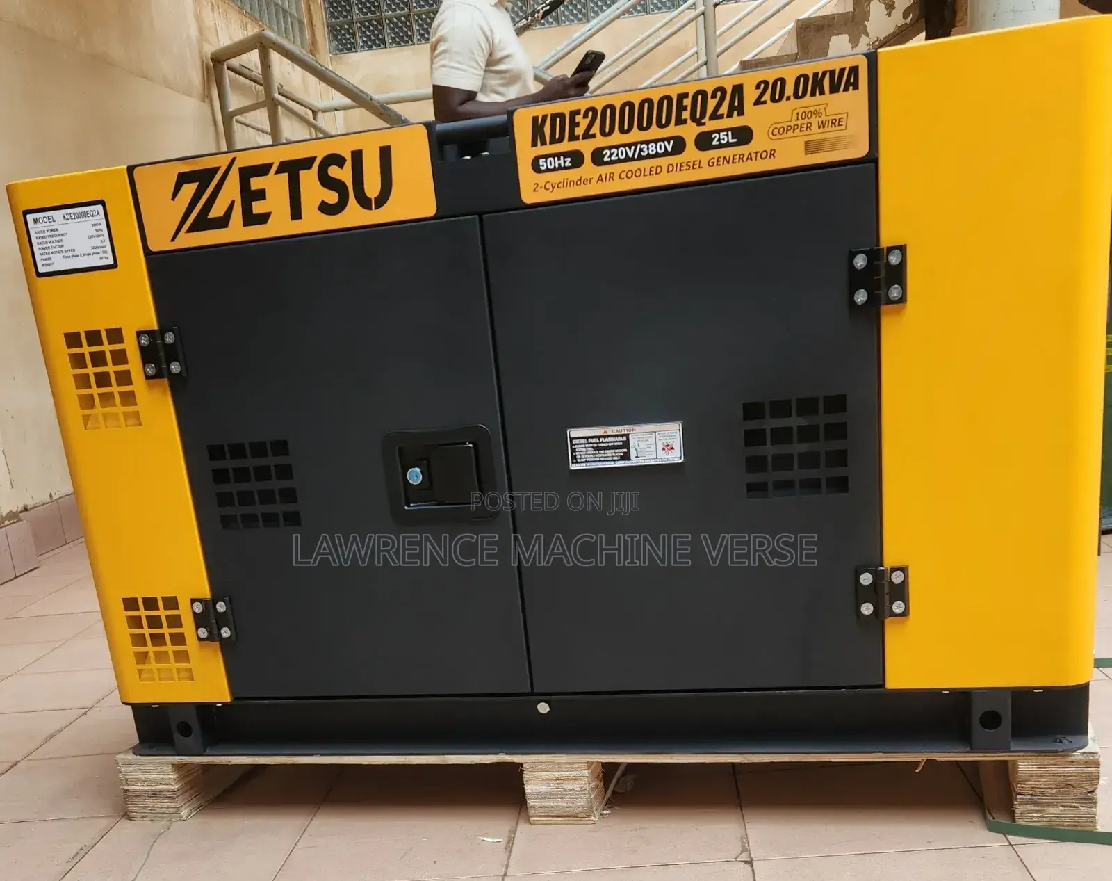 Silent Diesel Generator 20KVA Both Single and Three Phase