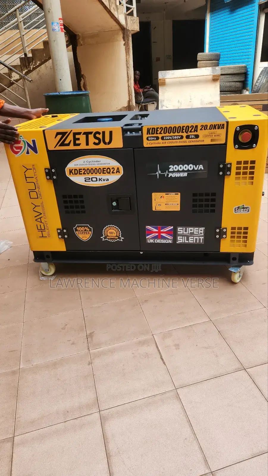 Silent Diesel Generator 20KVA Both Single and Three Phase