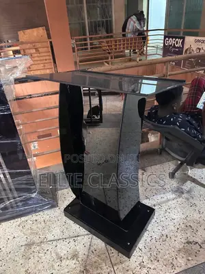 Black Glass Podium