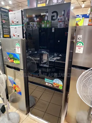 Brand New SPJ 350ltrs Glass Mirror Finish Black Refrigerator