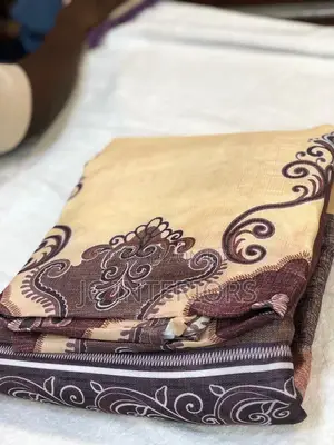 Cream-Brown Curtains