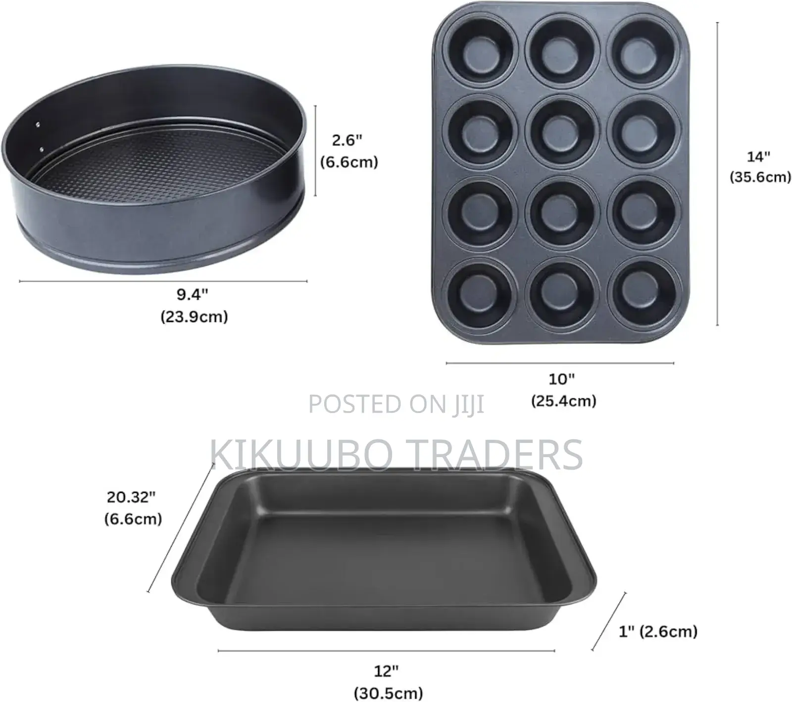 3pcs Bakeware Set