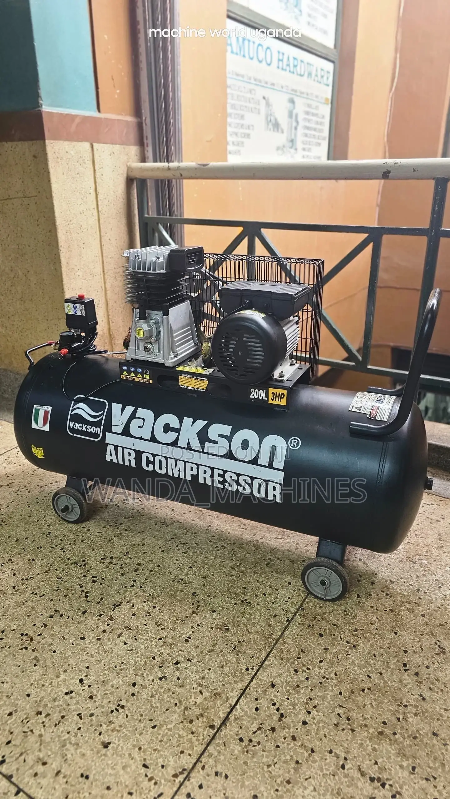 Air Compressor 200L Vackson