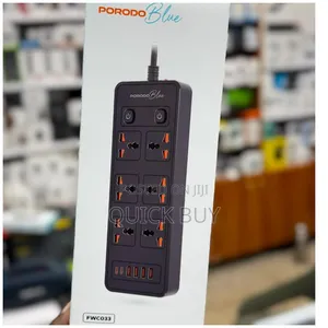 Porodo Blue 6-Ac Dual Switch