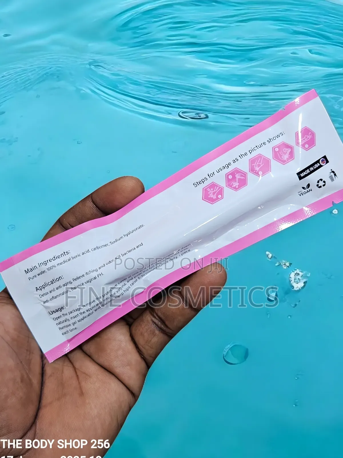 3-Sackets BORIC ACID GEL, Antibacterial Vagina Odour Control