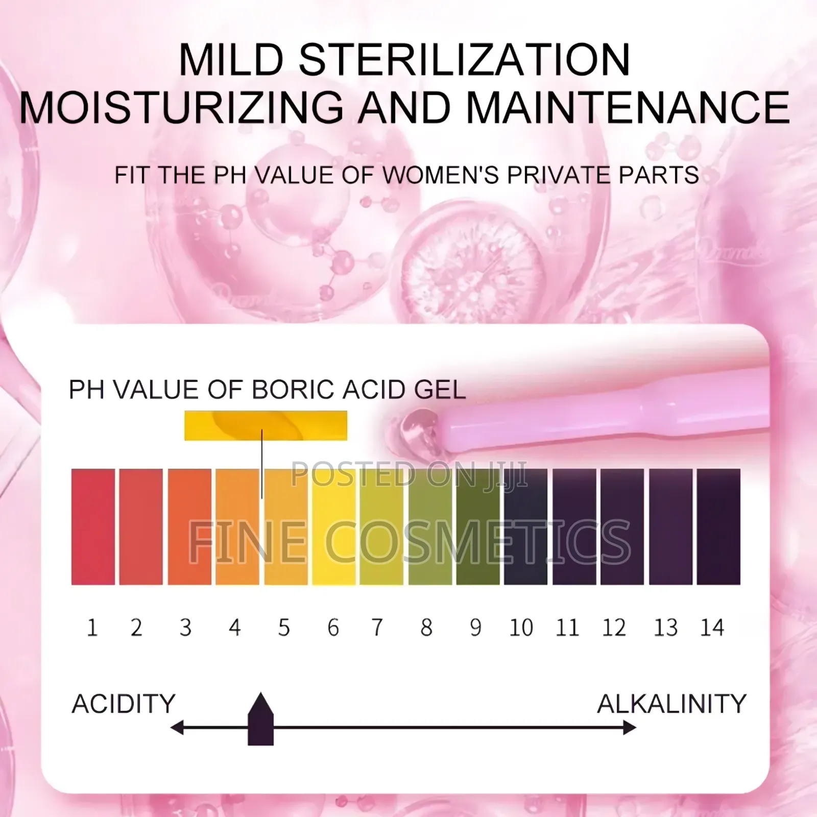 3-Sackets BORIC ACID GEL, Antibacterial Vagina Odour Control