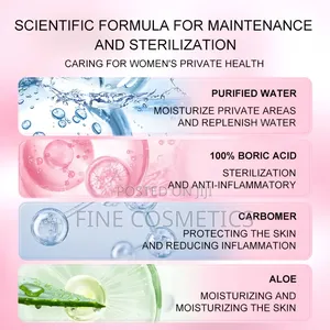 3-Sackets BORIC ACID GEL, Antibacterial Vagina Odour Control