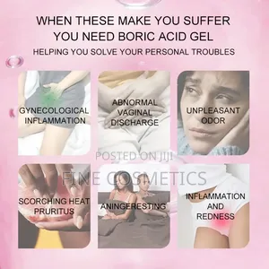 3-Sackets BORIC ACID GEL, Antibacterial Vagina Odour Control