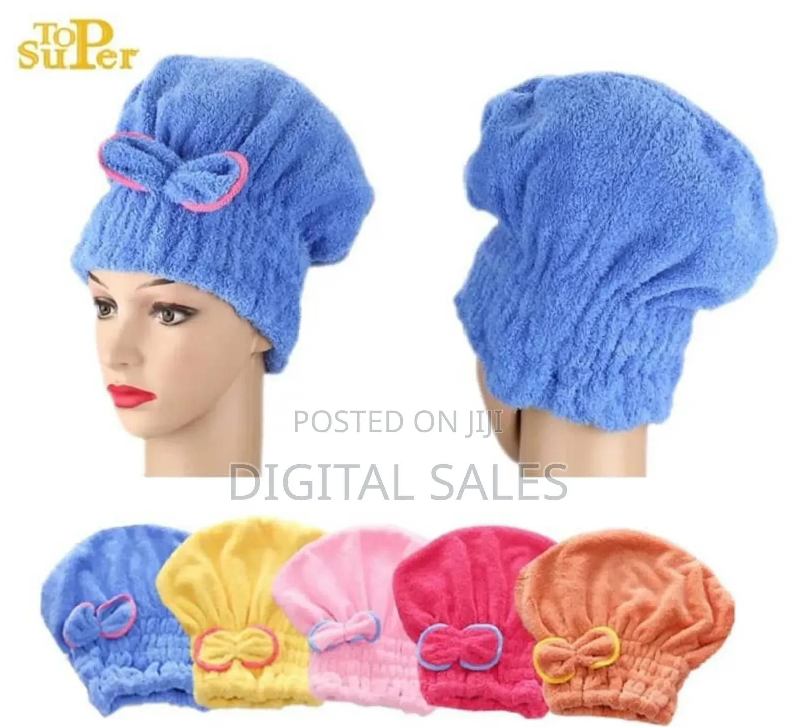 1microfiber Hair Quick Drying Towel Bath Wrap Shower Cap