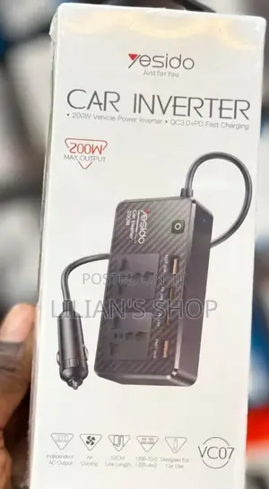 Yesido Car Inverter 200W Vehicle Power Inverter