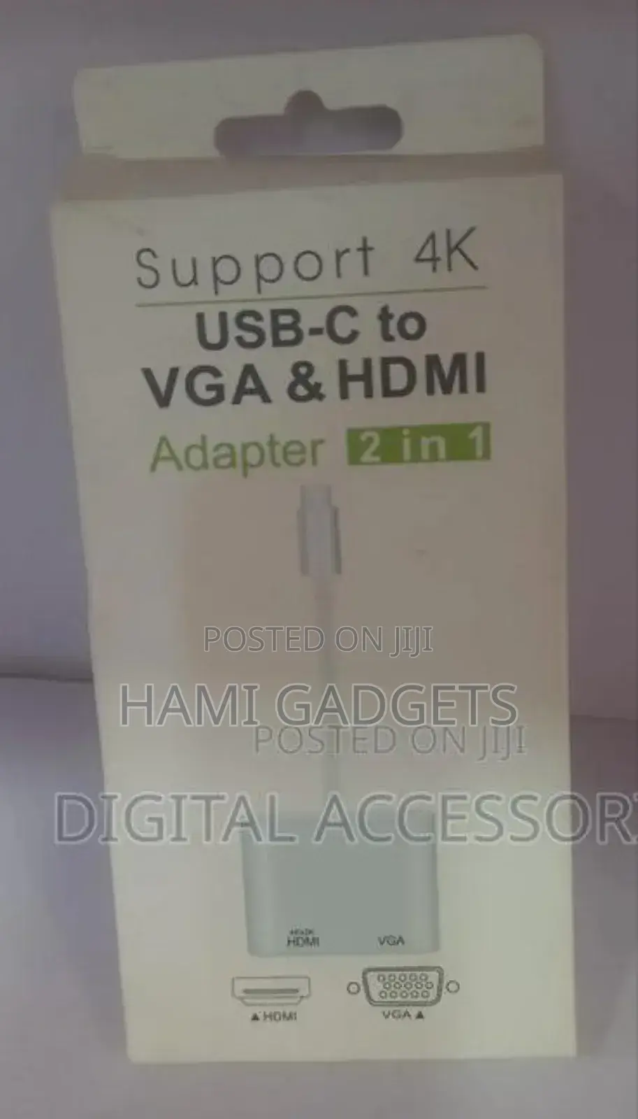 USB C to VGA to HDMI Adapter 2in1