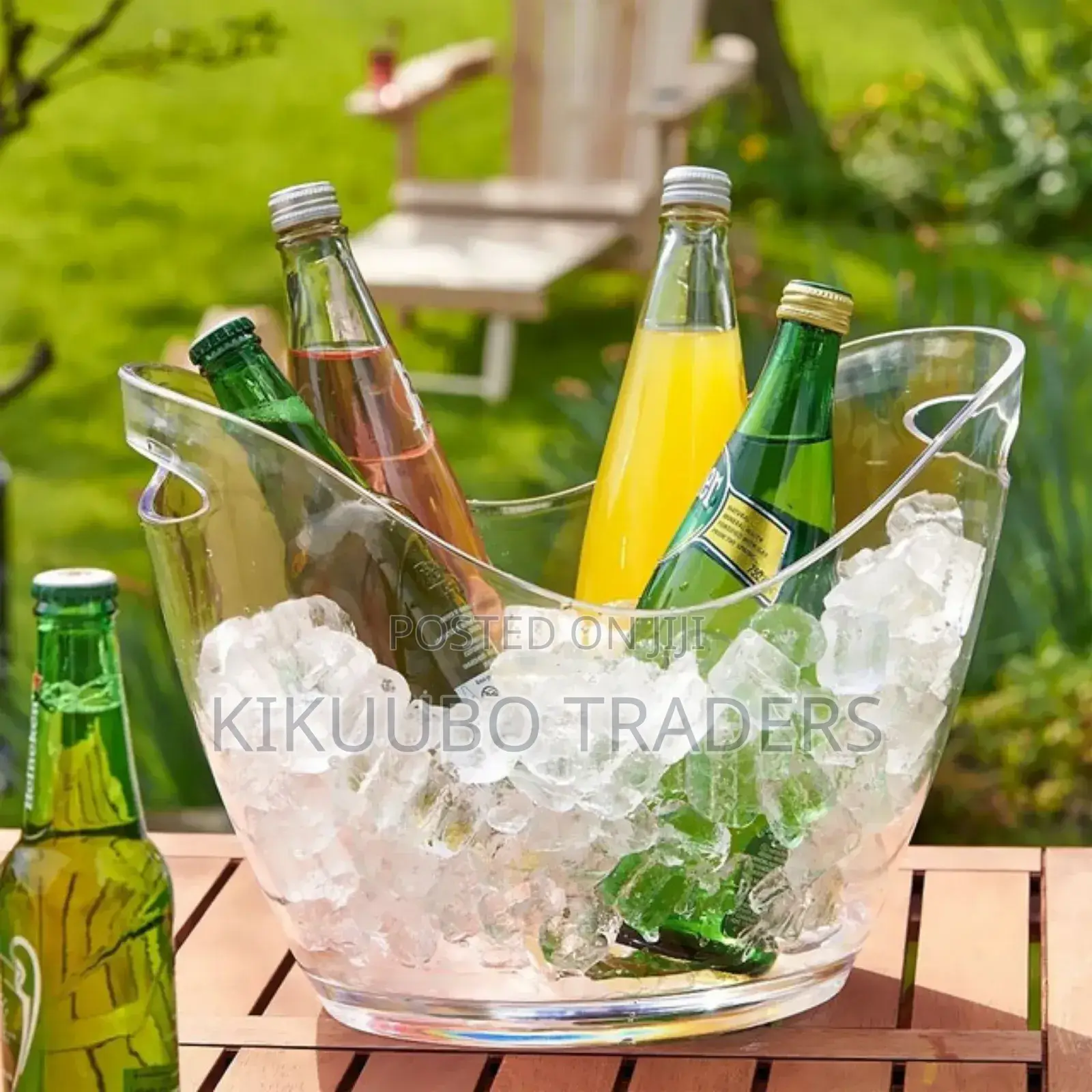 Clear Plastic Ice Bucket