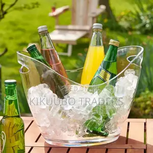 Clear Plastic Ice Bucket