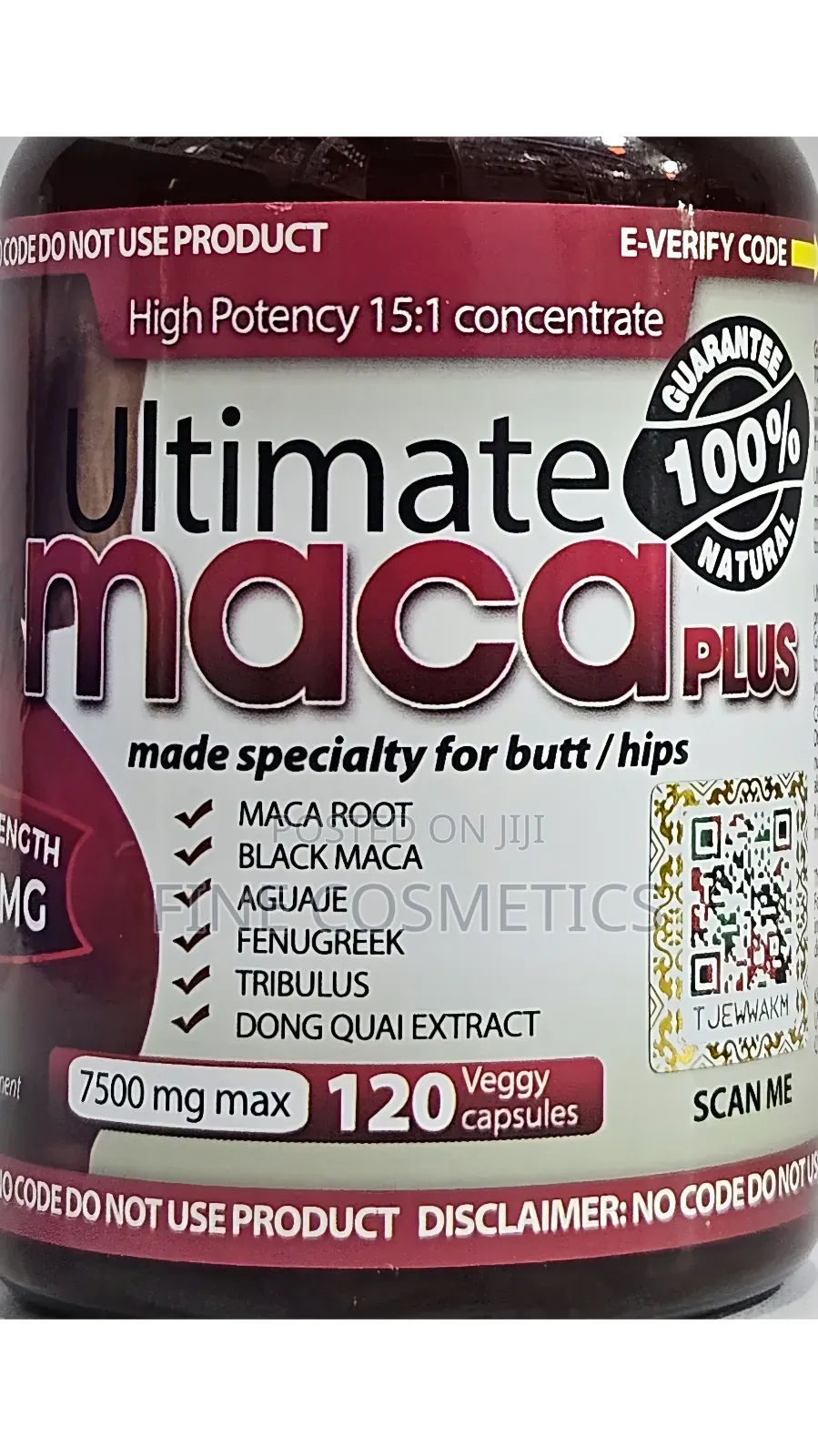AUTHENTIC ULTIMATE MACA for Buttocks, Hip+Curvy Figure Pills