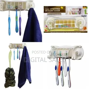 Wall Attached Brush Hanger.