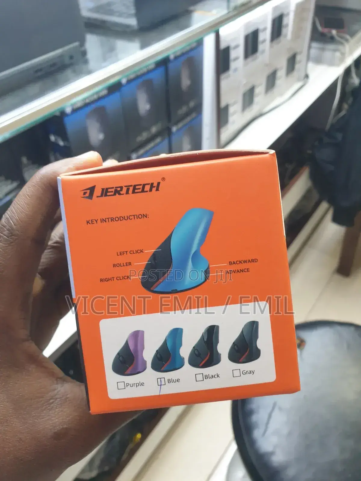 Vertical Charging Wireless Gaming Mouse Jertech