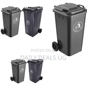 Black Big Trash Can