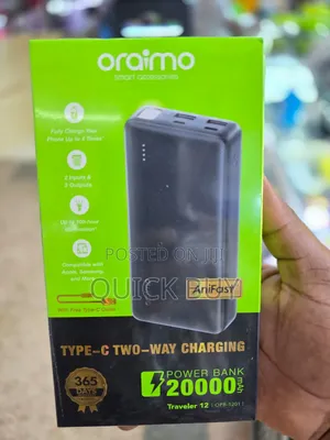 Oraimo Powerful Two-Way Power Bank