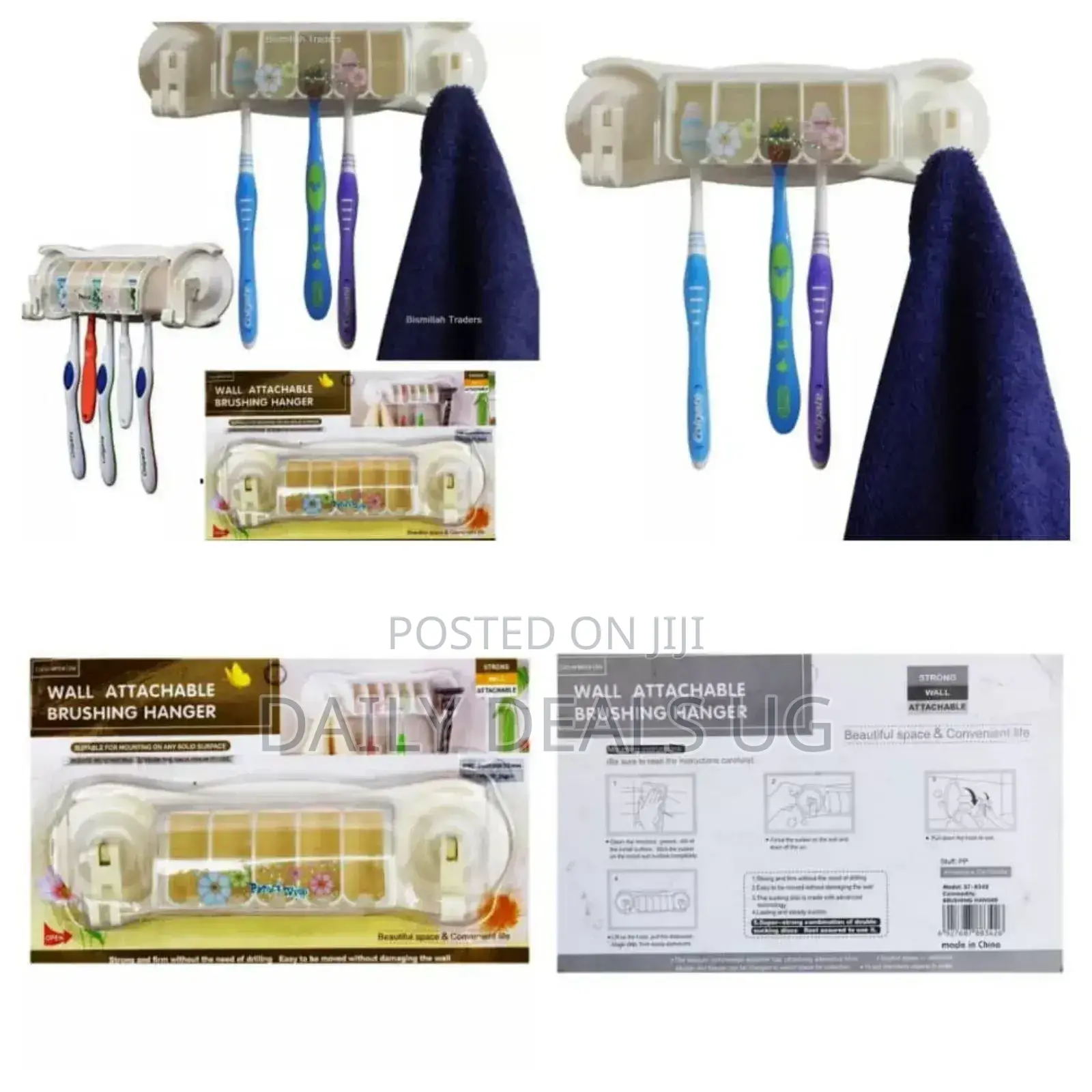 Mounted Plastic Toothbrush