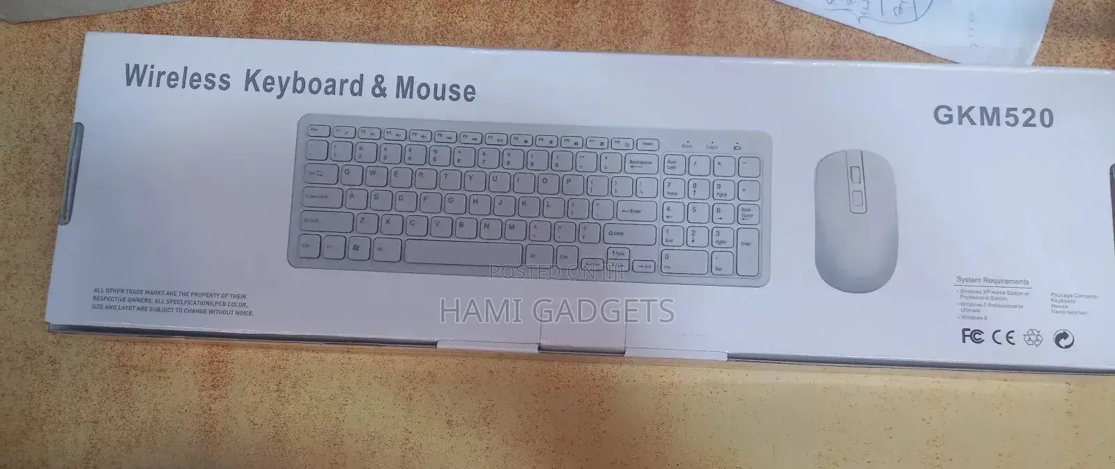 Wireless Keyboard and Mouse Gkm520