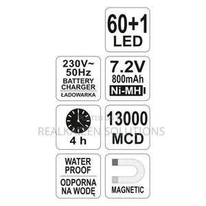 Poland YATO Rechargeable LED Work Lamp With Magnetic Clip