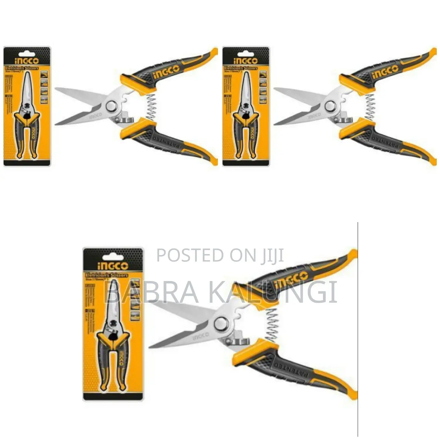 INGCO Electrician's Scissors - Black