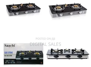 Saachi 3 Burner Glass Gas Stove