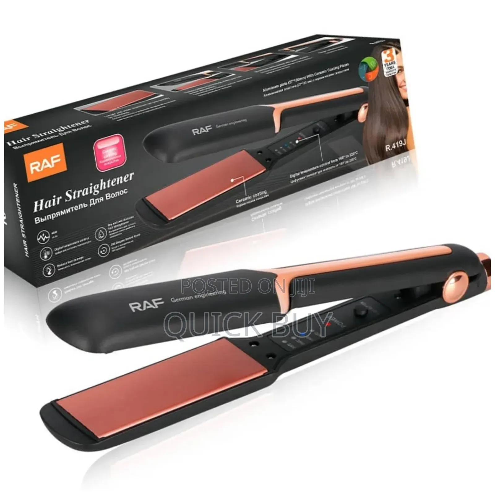 High Grade Raf Hair Straightener
