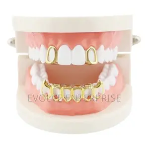 Teeth Brace Hip Hop Hollow Fangs Teeth Grillz