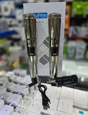 2 Metallic Heavy Duty Uhf Wireless Microphones