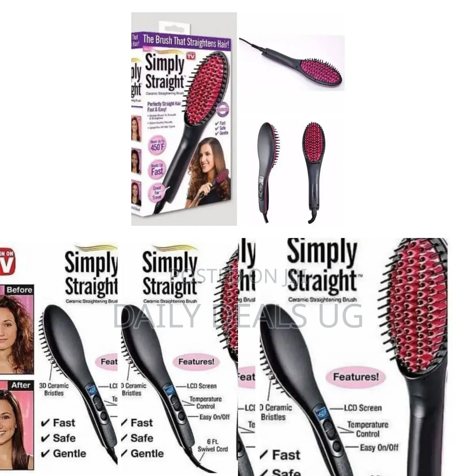 Electric Hair Straightener Comb
