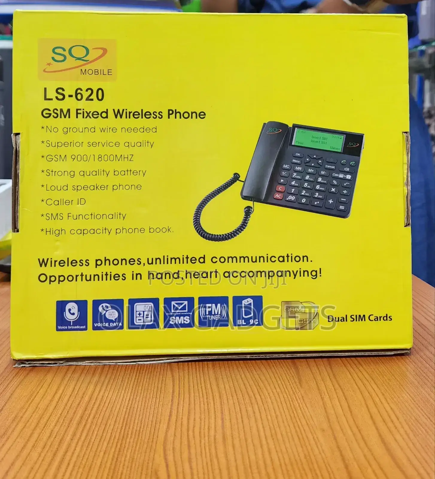 Sq Mobile Landline Dual Sim With Calculator Ls-620 Desktop
