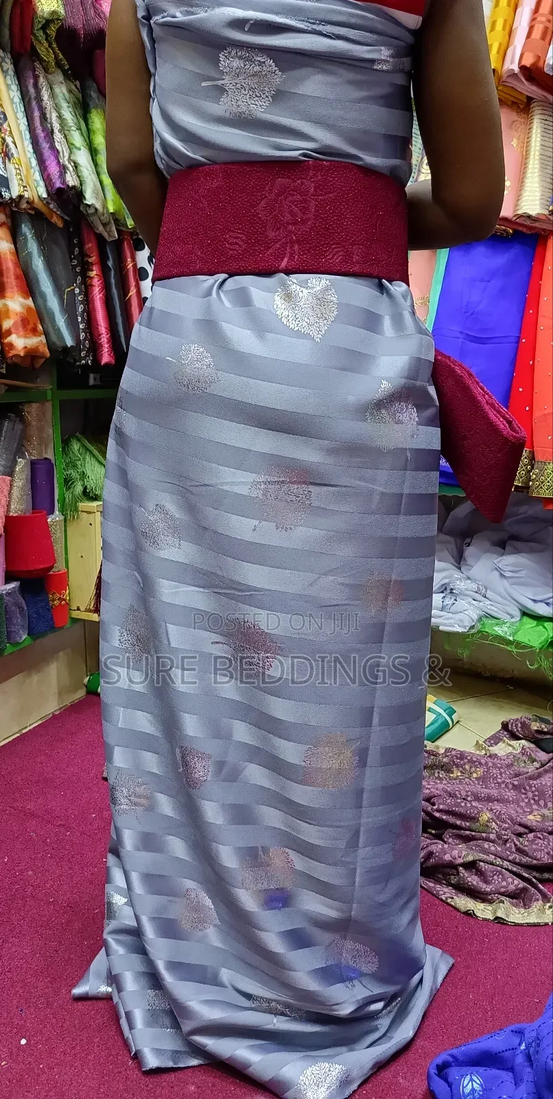 Stripped Gomesi Fabric
