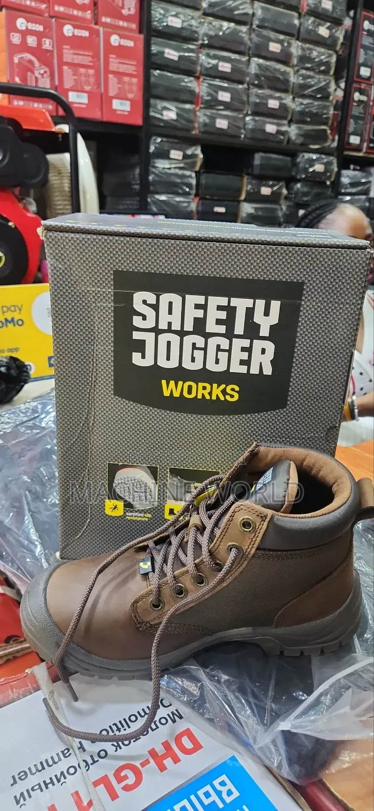Genuine Leather Safety Shoe (Safety Jogger)