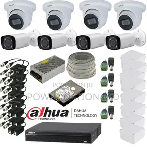 Huas 8 Channel Dahua CCTV Camera Full Kit