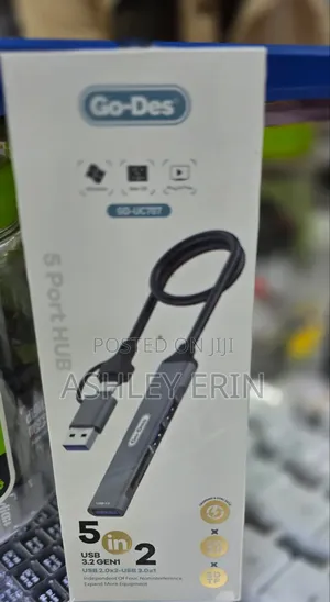 Go Des 5 Port Hub -5 in 2 Hub