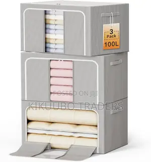 Foldable 3 Pieces Clothes Storage Bins
