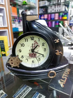 Decorative Sailboat-Shaped Alarm Clock.