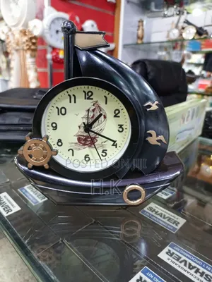 Decorative Sailboat-Shaped Alarm Clock.